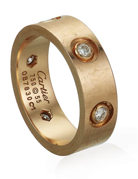 gold ring cartier|cartier gold ring with diamonds.